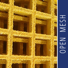 Open Mesh FRP Molded Grating